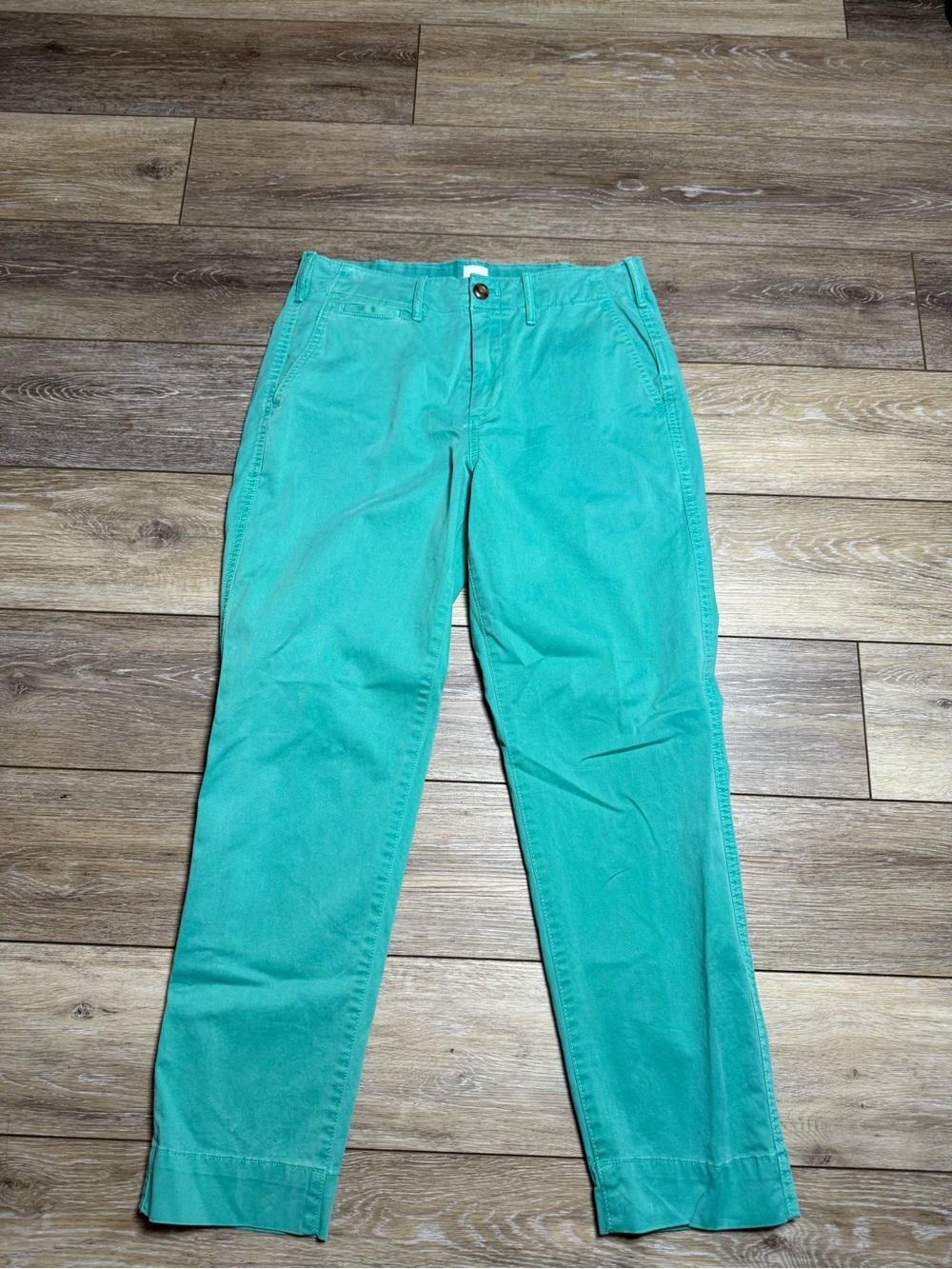 GAP Straight Khaki Chino Pants Teal Mint Green Size 4